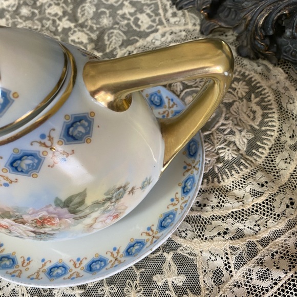 HTF Royal Rudolstadt Prussia small teapot and gray - Picture 10 of 10